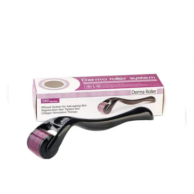 Derma Roller 0.5mm Hair & Skin System with 540 Micro Needle for Hair Growth Skin Care Beauty Tool for Anti-Aging Skin Repair,