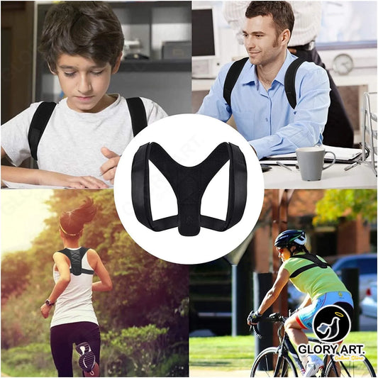 Adjustable Body Posture Corrector Belt - Shoulder Support and Back Pain Relief Brace Belt for Men and Women- GLORY ART