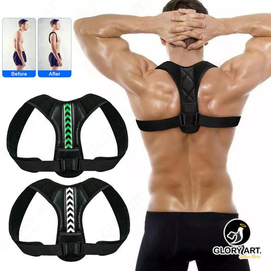 Adjustable Body Posture Corrector Belt - Shoulder Support and Back Pain Relief Brace Belt for Men and Women- GLORY ART