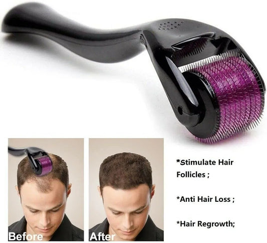 Derma Roller 0.5mm Hair & Skin System with 540 Micro Needle for Hair Growth Skin Care Beauty Tool for Anti-Aging Skin Repair,