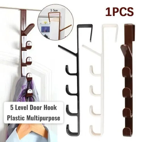 Multifunctional Door Hanger Hook Storage Organizer Coat Rack for Clothes Hat