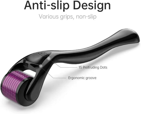 Derma Roller 0.5mm Hair & Skin System with 540 Micro Needle for Hair Growth Skin Care Beauty Tool for Anti-Aging Skin Repair,